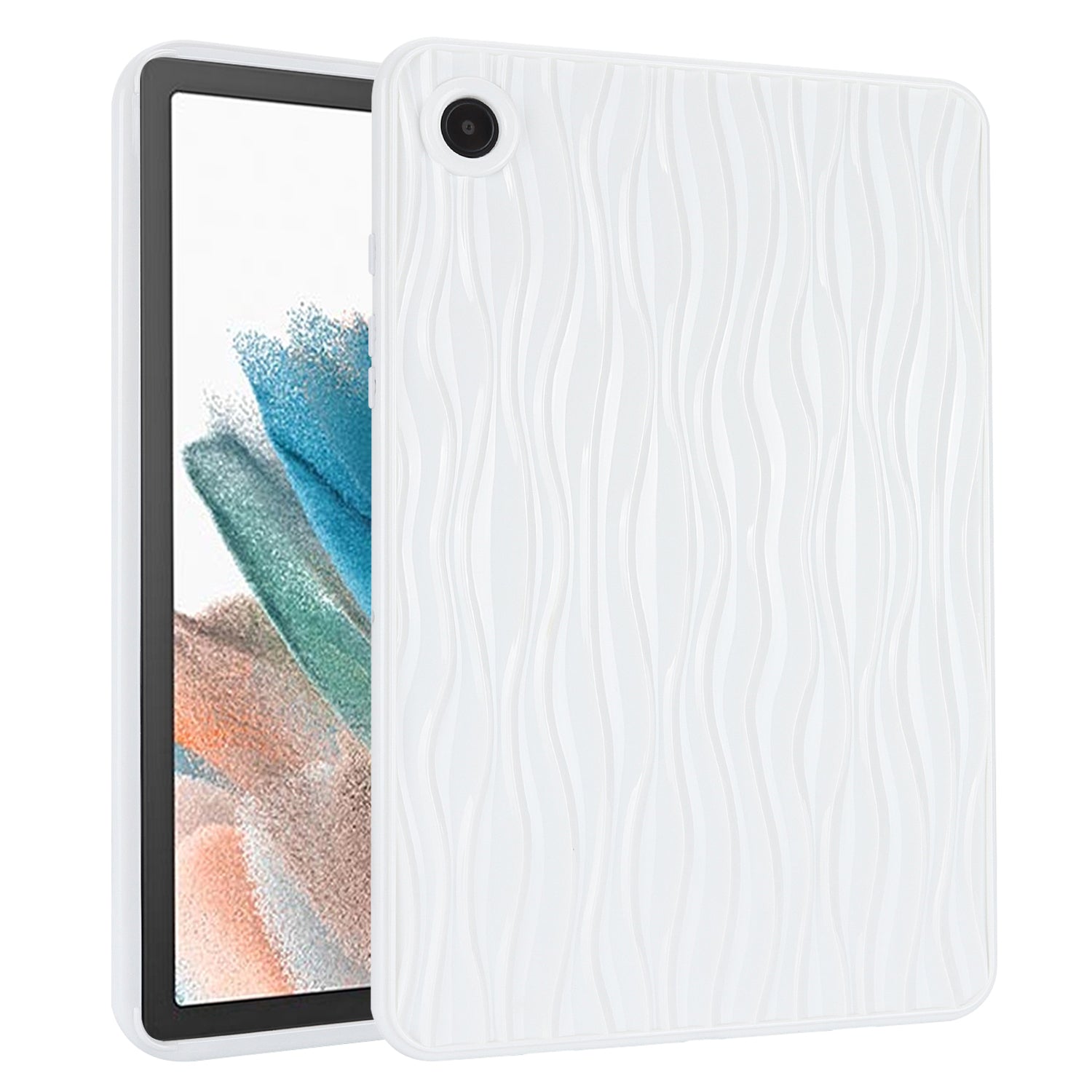 For Samsung Galaxy Tab A8 10.5 (2021) X200 Tab A8 10.5 (2022) Water Ripple Texture Case Solid Color TPU Anti-slip Tablet Cover For Samsung Galaxy Tab A8 10.5 (2021) X200 Tab A8 10.5 (2022) Water Ripple Texture Case Solid Color TPU Anti-slip Tablet Cover